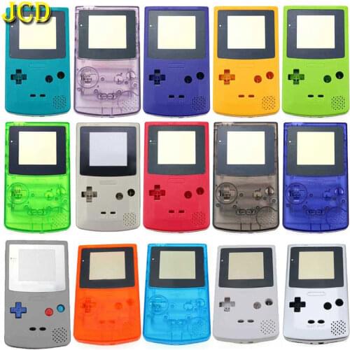 JCD New Game Console Shell Case For Gameboy Color Light Classic Game Console Shell Case for GBC Housing Cover W/ Buttons