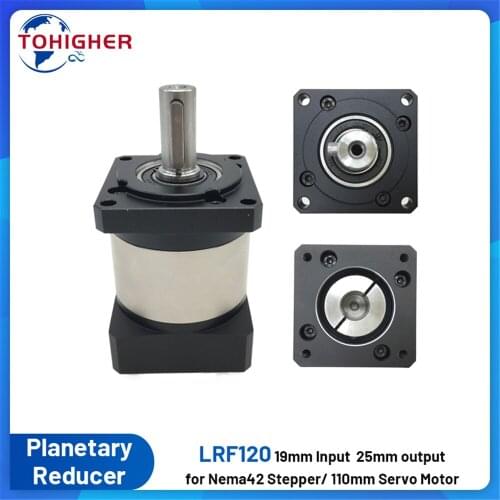 Nema42 Planetary Gearbox Reduction Gear 3:1 5:1-70:1 19mm Input Gearbox for 110 Flange Stepper Motor 1kw/1.2kw/1.5kw/1.8kw Servo