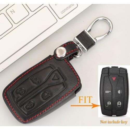 Kutery 10pcs/lot 5 Buttons Leather Car Remote Key Cover Case For Land Rover Freelander 2 3 Car Key Styling Accessories