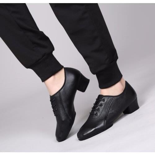 Sneakers Men Dancing Shoes Leather Latin Ballroom Dance Shoes Indoor Leather Shoes Sports Male Latin Boys Dancing Shoes Man