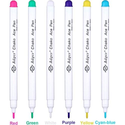 Water Erasable Pen Fabric Marker Tailors Chalk&Metal Sewing Measuring Gauge Quilting Rulers Sewing Tools Accessories