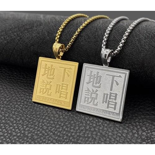 Rap Fashion Pendant Titanium Steel Street Hip Hop Mens and Womens Fashion Jewelry