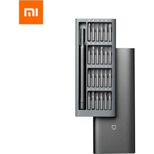 Original Xiaomi Mijia Wiha Screwdriver Kit 24 High Precision Magnetic Bits Aluminum Alloy Handle Anti-rust Wiha DIY Tools