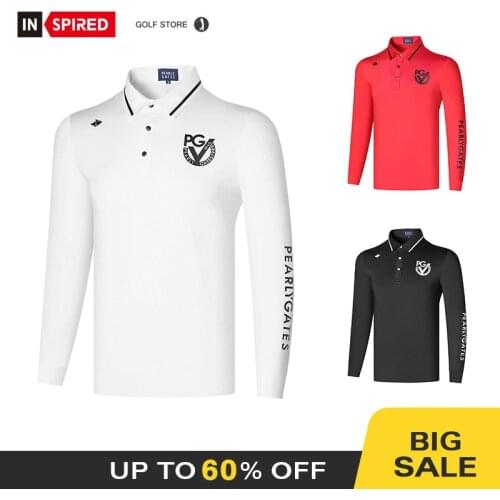 New spring and autumn mens golf clothes long-sleeved T-shirt golf training suit quick-drying outdoor sports polo shirt