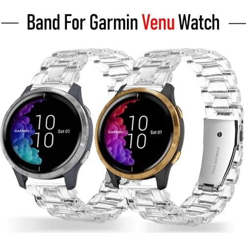 New Transparent Wrist Sport for Garmin Venu Watch Band for 20mm 22mm Smart Watch Sports Watchband Bracelet Loop Accessories Belt