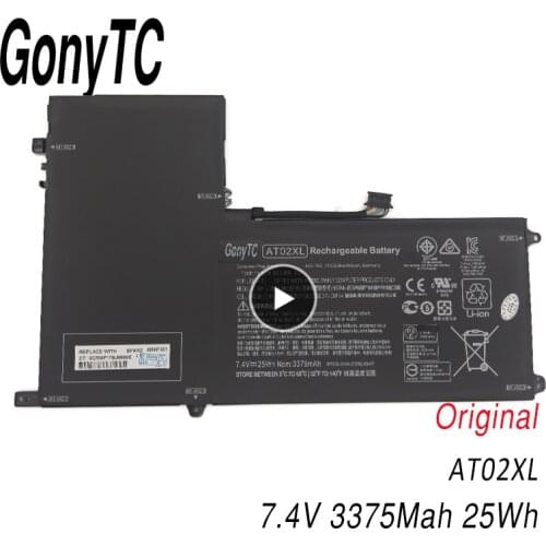 GONYTC AT02XL Original Laptop Battery For HP Elitepad 900 G1 Table HSTNN-C75C HSTNN-IB3U AT02025XL D3H85UT HSTNN-DB3U