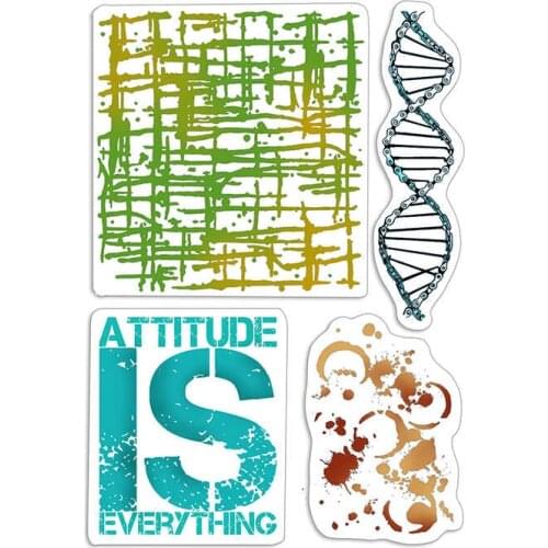 CLEAR STAMP background DIY Scrapbook Card album paper craft silicon rubber roller transparent stamps 3294