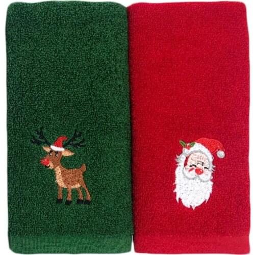 2pcs Xmas Face Washing Cloth Christmas Face Towel Christmas Towel Towel Cloth for Man Home Bathroom Woman