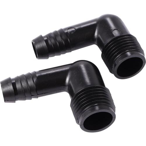 Garden Agriculture Irrigation Fitting DN16 Pipe Elbow Connectors 1/2" Male Thread Connection Water Pipe Connectors 5 Pcs