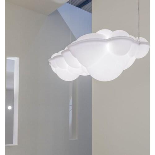 Nordic modern creative light luxury living room dining room bedroom lamp villa hotel window cloud decoration chandelier