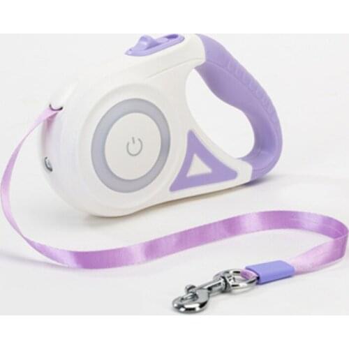 New 3/5m Luminous Durable Dog Leash Automatic Retractable Nylon Cat Lead Extension Puppy Walking Running Lead Roulette for Dogs