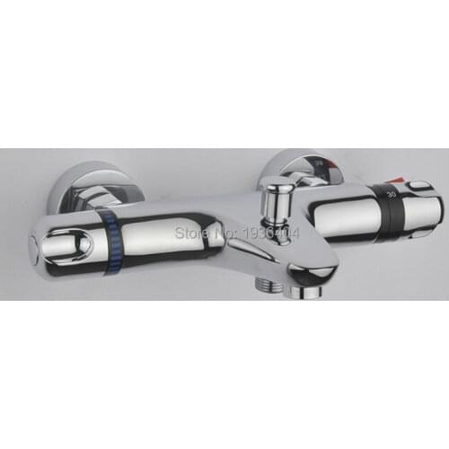 High Quality thermostatic mixing valve Temperature Control Shower Valve Faucet Shower Pipe Thermostat Valve Wall Mounted TR503