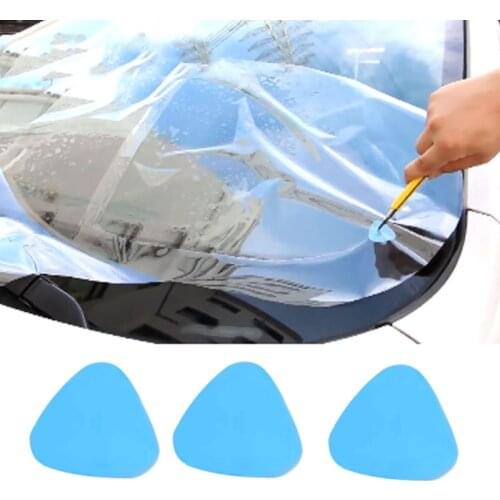 Triangle Plastic Scraper Pry Opening Tool Auto Window Tint Foil Car Scraper Q39F