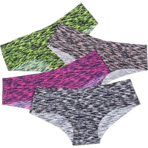 Womens Panties A Piece of Ice Silk Imprint Sexy Striped Underpants Wholesale Sexy Panties