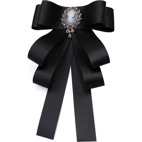 Women Neck Collar Sweater Shirt Bow Tie British Men Wedding Crystal Necktie Cravat Elastic Band Strap Ribbon Bowtie Accessories