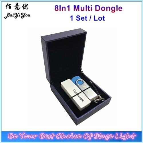 1Set/Lot Stage Light Simulation Laser Show Design Software Encrypted USB Dog Interface For LED Screen Strip 8In1 Multi Dongle