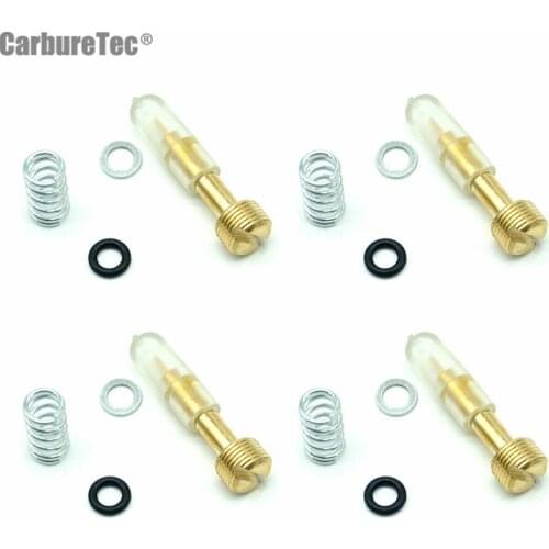 4 Carburetor Pilot Air Mixture Screws for Suzuki GSX750F Katana 98-06 GSX-R750 96-97 VL1500 Intruder LC 98-04 Spring Parts