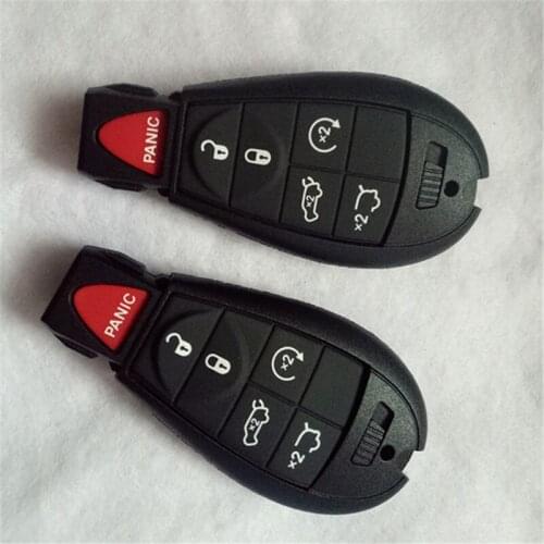 DAKATU 5+1 6 Button Remote Smart Key Shell For Chrysler Jeep Dodge Grand Caravan Durango Charger Journey Fob Keyless Key Case
