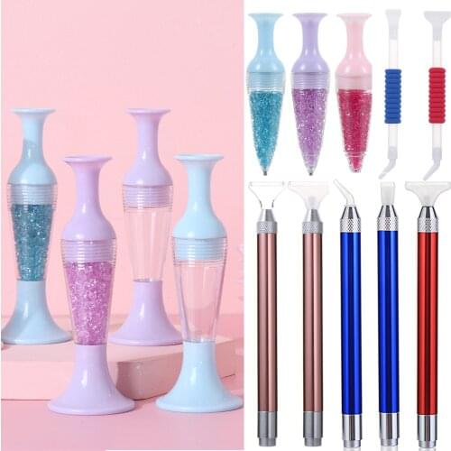 5D Diamond Painting Point Drill Pen Cross Stitch Diamond Painting Tool Point Drill Pen Diamond Flower Pot Pen For Home Supplies