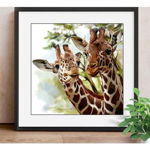 Diamond Embroidery Animals DIY Diamond Painting Giraffe Cross Stitch Full Square Drill Picture Of Rhinestone Decor Home