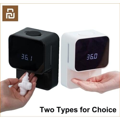 New X6 Automatic Soap Dispenser Induction Foaming&Gel Hand Washer LED Display Screen Infrared Sensor For Bathroom Wall
