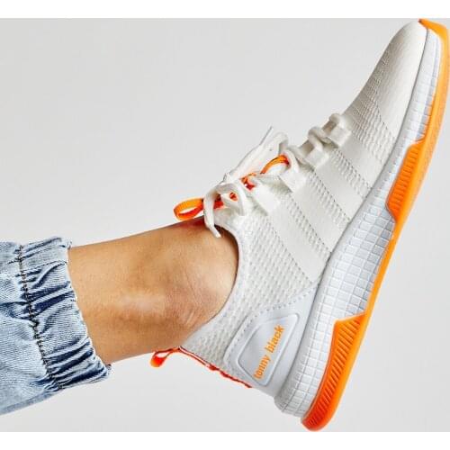 White orange color sports shoes walking and sports running casual shoes casual wear casual solid Sneakers all season
