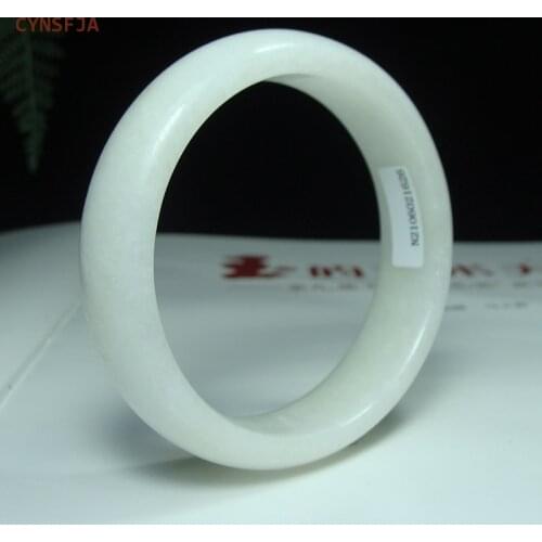 CYNSFJA New Real Certified Natural Carbonate Jade Bangle Womens Lucky Amulets Jade Bracelets 59.5mm High Quality Elegant Gifts