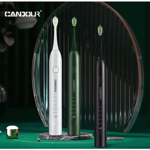 CANDOUR CD-5133 Sonic Electric Toothbrush 5 Mode USB Rechargeable Electronic Tooth Brush Waterproof Teeth Whitening Travel Case