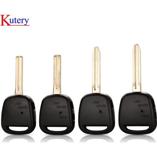 Kutery 1/2 Side Button Remote Key Shell For TOYOTA MARK Carina Estima Harrier Previa Corolla Celica Key Case TOY43/Toy48 Blade