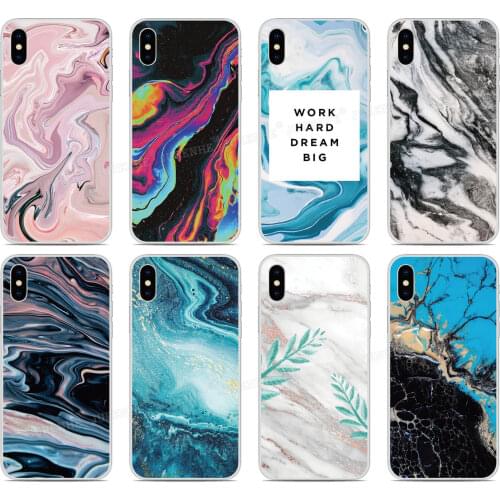 Marble Skin Pattern TPU Phone Case For ZTE Blade A5 A7 2020 A3 L8 2019 Axon 10 Pro 5G V2020 V9 V10 Vita A7s 20 Smart Cover