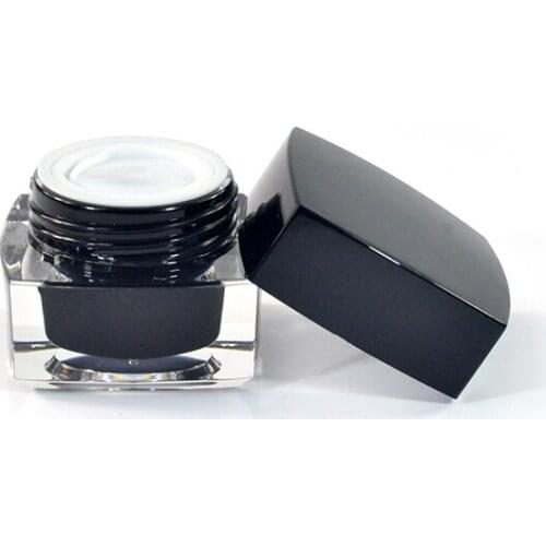 30g Black Cosmetic Empty Jar Pot Eyeshadow Makeup Face Cream Container Bottles 30g white Cream Jar Acrylic Cosmetic Jar