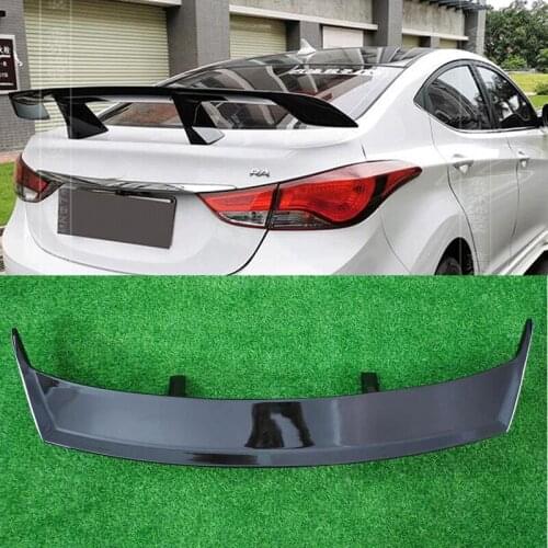 FOR GT Universal Spoiler Accessories NEW Hyundai Elantra Sonata Sedan CAR Trunk ABS Plastic Black Rear Lip Tail Wing Body Kit
