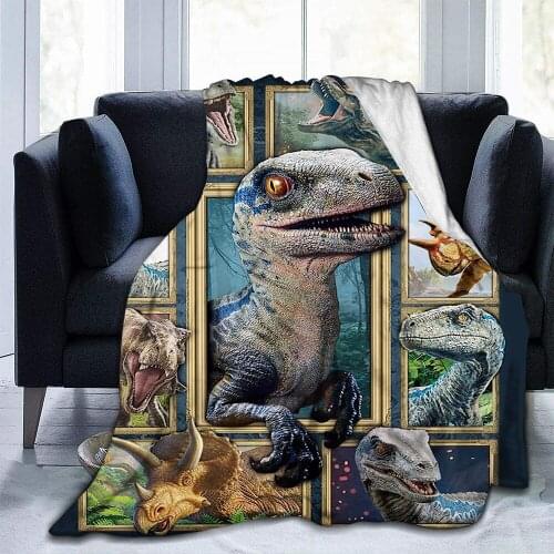 Dinosaur Throw Blanket Kids Boys Ancient Animal Flannel Fleece Blanket Dinosaurs Blankets for Couch Sofa Bedroom Living Room