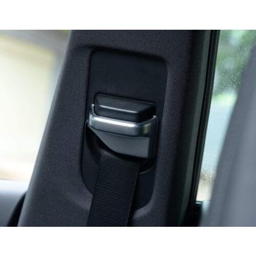 ABS Chrome Seat Safety Belt Buckle Decoration Cover Trim 2pcs For Mercedes Benz E-Class W212 W213 S Class W222 CLS Class