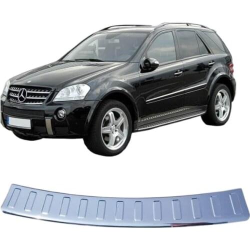 Rear Bumper Sill Cover S. Steel Rear Bumper Protector Rear Bumper Guard for Mercedes ML W164 2005 2006 2007 2008 2009 2010 2011