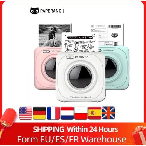 PAPERANG P1/P2 mini impresora termica Pocket Mini Photo Printer 200dpi /300dpi BT4.0 Portable Thermal Printer for Photo Picture