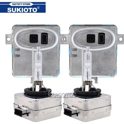 SUKIOTO OEM HID Ballast Kit 6948180 63126948180 W3T13271 55W D1S D3S Xenon Headlamp Bulb Kit 4300K 5000K 6000K 8000K Car Styling