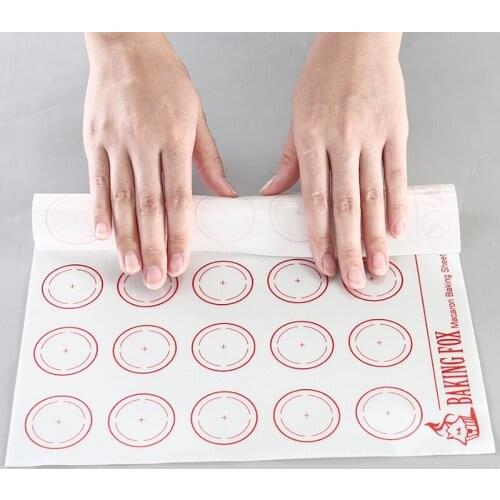 Rolling Dough Mat White 1Pcs Non-Stick Multi Purpose for Macaroon Pastry Cookie Kitchen Supplies Food Grade Silicone