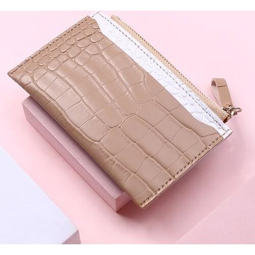 Fashion New Women Wallet Leather Credit Multi-Card Holders Short Passport Girls Travel Card Case Man Student Thin Coin Purse