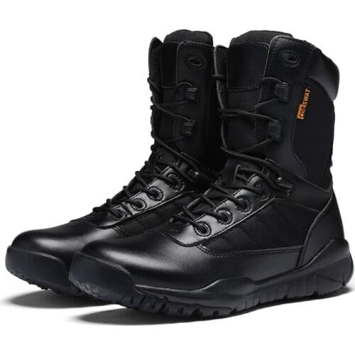 Mens Outdoor Climbing Boots Breathable Indestructible Combat Boots 47 Large Size Comfortable Walking Men Boots Fashion Casual