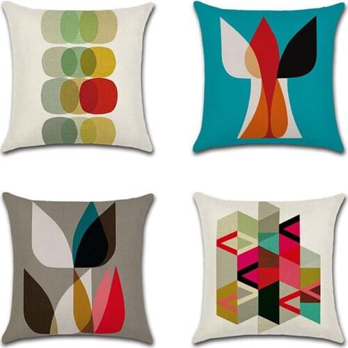 2021 New Colorful Abstract Cushion Cover Modern Nordic Geometry Decorative Pillows Cover Sofa Bed Couch Throw Pillows Case