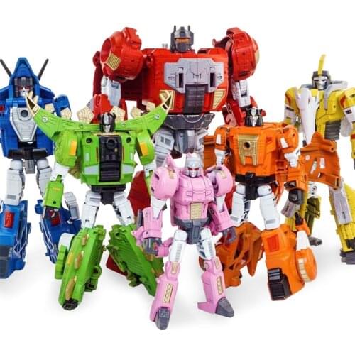 New Oversize 6 in 1 Dinosaur Transformation Toys Kids Robot Action Figures Collection G1 Model Classic Toys Boy Birthday Gifts