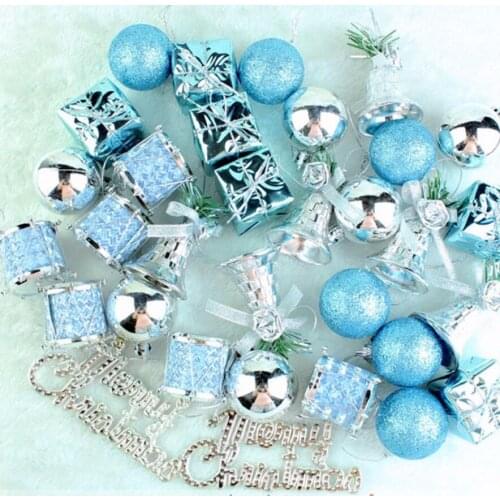 New 32pcs Christmas Tree Decoration Xmas Balls Jingle Bells Pendant Ornaments Mayitr DIY Crafts Accessories