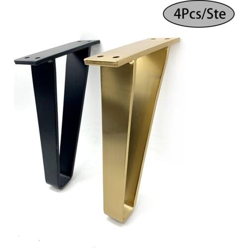 4Pcs Metal Furniture Leg Table Leg U-shaped Bracket Protection Pad Support Leg for Sofa Leg15/18CM Furniture Cabinet Chair feet