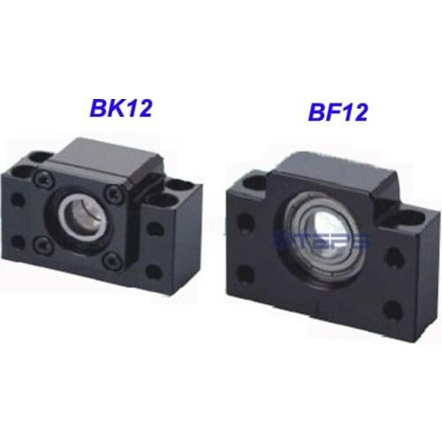 Ball screw support base 1pc BK12 and 1pc BF12 Ball screw SFU1605 (RM1605 Ballscrew) support CNC parts