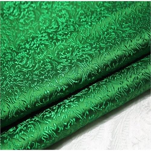 HLQON brocade malt flower purple red fabric patchwork felt tissue telas bed sheet cheongsam dress children coat cloth 75cm width