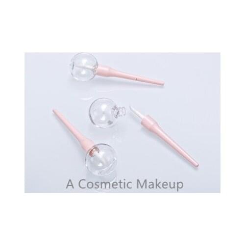 6ml Pink Lollipop Empty Lip Gloss Tube Mini Refillable Bottles Lips Balm Bottle Brush Container Lipgloss Tube Lipstick Storage