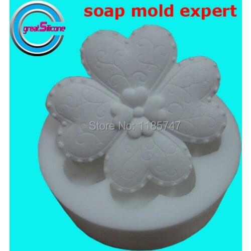 Great-Mold Sweet Heart Silicone Mold DIY Silicone Soap Mold Decorating Mold