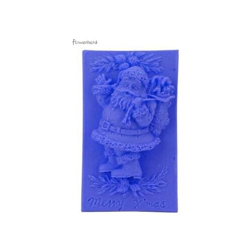 DIY Soap Making Supplies Santa Handmade Soap Mold Liquid Silicone Mold DIY Candle Mold Plaster Mold Fondant Tool Christmas Decor