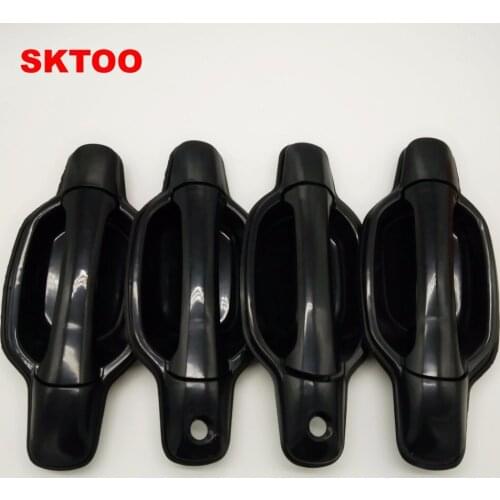 SKTOO 4PCS For Great wall wingle 3 Wingle 5 door handle outer handle of handle assembly black pockmark